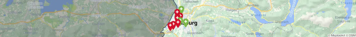 Kartenansicht für Apotheken-Notdienste in der Nähe von Wals-Siezenheim (Salzburg-Umgebung, Salzburg)